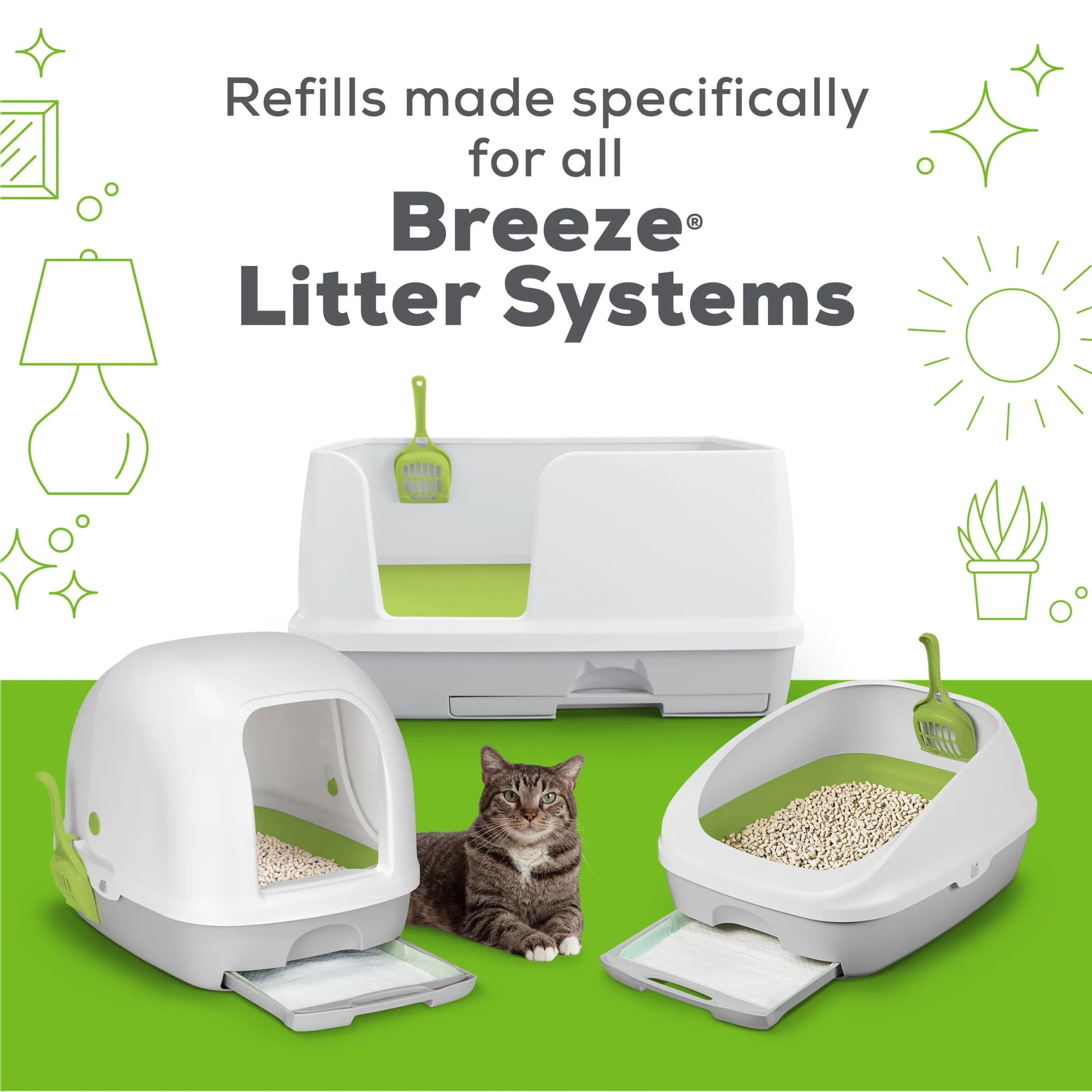 Purina Tidy Cats Litter Pellets, BREEZE Refill Litter Pellets, 7 lb. Pouch