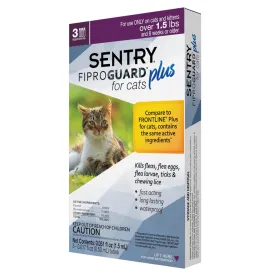 Sentry Fiproguard Plus Topical Flea & Tick Treatment for Cats over 1.5 lbs
