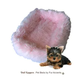 Shaggy Soft Padded Luxury Faux Fur DogNapper Dog Bed - Pet Pad Cat Mat - Padded Plush Shag Fur Lining - Fur Accents USA