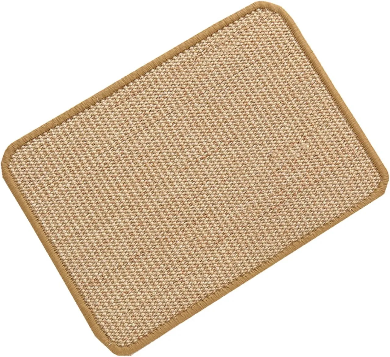 SHENGOCASE 4-Pack 8" X 12" Sisal Cat Scratching Mat Pad with Hook & Loop Tapes. Replacement Sisal Pad Mat for Cat Tree Tower, Window Perch, Wall Furniture Shelves Scratcher