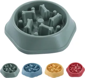 Slow Feeder Dog Food Bowl  Interactive Dog Food Dish for Breeds, Bowl Designed to Slow Eating, Promotes Healthy Digestion and Prevents Bloat, Ideal for Cats and Dogs