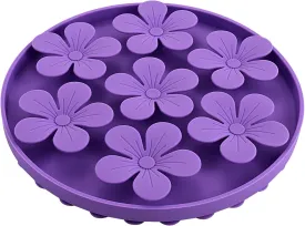 Slow Feeder,Cat Help Slow Down Eating Speed Cut Flower Silicone Rubber Cute Slow Feeder for Puppy/Cat/Dog