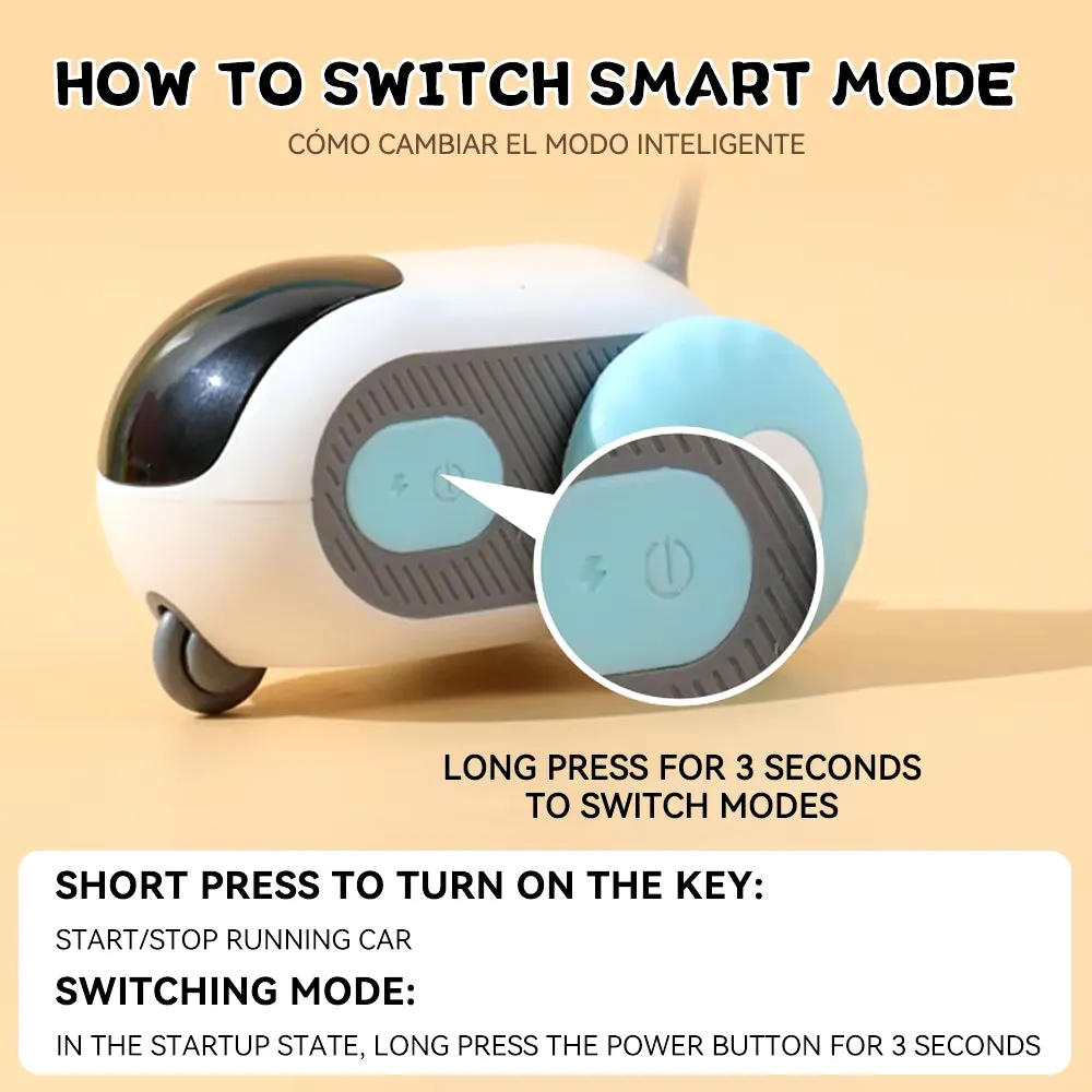 Smart Cat Toy Car Interactive Cat Toy Ball Automatic Rolling Remote Control Toy Car Indoor Cat Accessories Pet Kitten Supplies