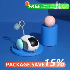 Smart Cat Toy Car Interactive Cat Toy Ball Automatic Rolling Remote Control Toy Car Indoor Cat Accessories Pet Kitten Supplies