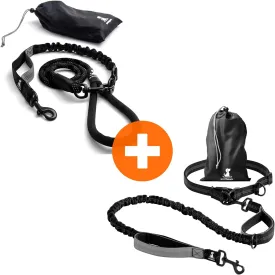 SparklyPets Activity Pack (Bungee Rope Leash   Hands-Free Dog Leash)