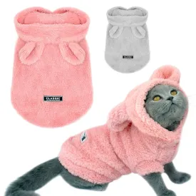 Warm Winter Cat & Dog Jacket – Soft Cotton Coat for Small Pets